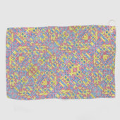 Sudoku One-Bauhaus幾何モダン水彩画 ゴルフタオル (横)