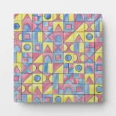 Sudoku One-Bauhaus幾何モダン水彩画 フォトプラーク (正面)