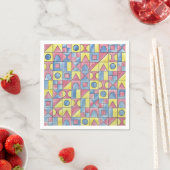 Sudoku One-Modern Minimalist Bauhaus Geometric Art スタンダードカクテルナプキン (インサイチュ)