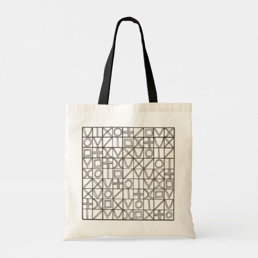 Sudoku Two-Modern Minimalist Geometric トートバッグ (裏面)