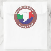 Südtirol – Alto Adige -Italien - Italia Aufkleber ラウンドシール (バッグ)