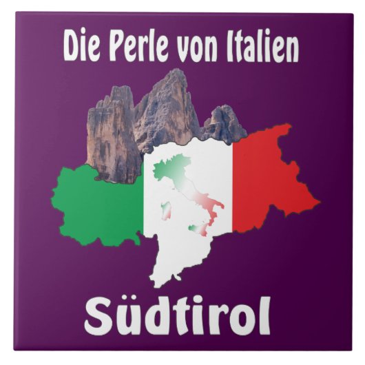 Südtirol – Alto Adige - Italien - Italia Fliese タイル (正面)