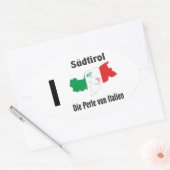 Südtirol – Alto Adige - Italien - Italia Kleber 楕円形シール (封筒)
