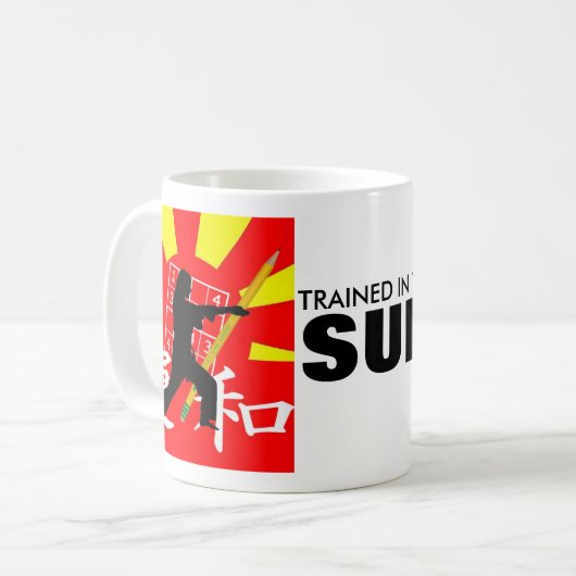 SUDUKOの致命的な芸術で訓練される コーヒーマグカップ (正面左)