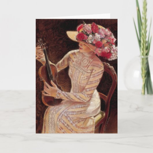 Sue Halstenbergによる「Getting in Tune」 カード (正面)