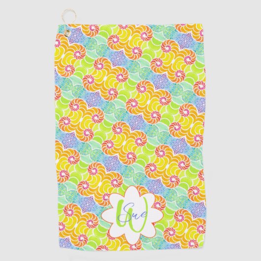 Sue Mosaic Golf Towel ゴルフタオル (正面)