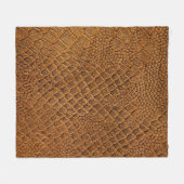 suede with beautiful patternpattern,snake,texture, フリースブランケット (正面(横))