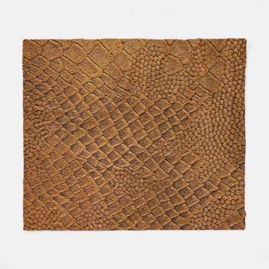 suede with beautiful patternpattern,snake,texture, フリースブランケット (正面(横))