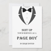 Suet Up Be My Page Boy Proposal Card カード (正面)