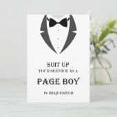 Suet Up Be My Page Boy Proposal Card カード (スタンド正面)
