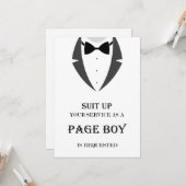 Suet Up Be My Page Boy Proposal Card カード (正面/裏面インサイチュ)