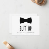 Suet Up Groomsman Proposal Card ノートカード (正面/裏面インサイチュ)