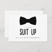 Suet Up Groomsman Proposal Card ノートカード (正面/裏面)