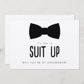 Suet Up Groomsman Proposal Card 招待状 (正面/裏面)