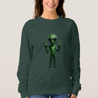 SUÉTER FEMININA Extraterrestre futurista スウェットシャツ