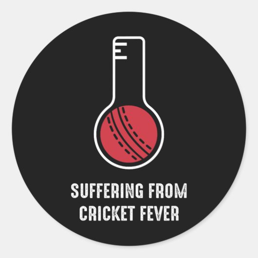 Suffering From Cricket Fever ラウンドシール (正面)
