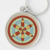 Suffolk Hexafoil (Daisy Wheel) Witch Mark キーホルダー (正面)