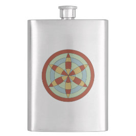 Suffolk Hexafoil (Daisy Wheel) Witch Mark フラスク