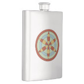 Suffolk Hexafoil (Daisy Wheel) Witch Mark フラスク (右)