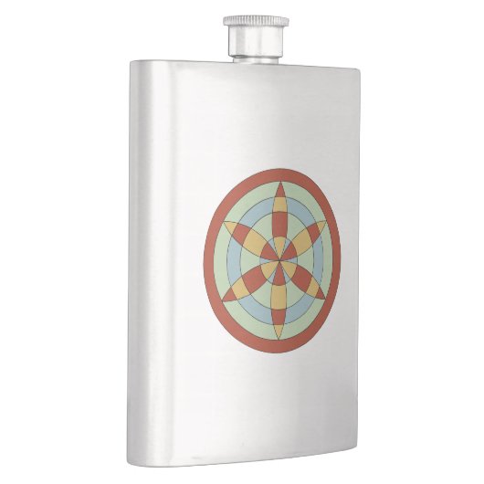 Suffolk Hexafoil (Daisy Wheel) Witch Mark フラスク (右)