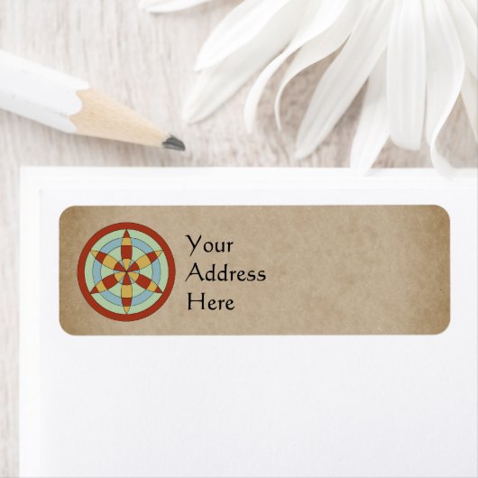 Suffolk Hexafoil (Daisy Wheel) Witch Mark ラベル (インサイチュ)