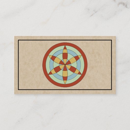 Suffolk Hexafoil (Daisy Wheel) Witch Mark 名刺 (裏面)