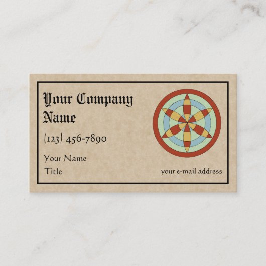 Suffolk Hexafoil (Daisy Wheel) Witch Mark 名刺 (正面)