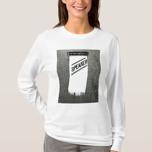 Suffragetteの会合のためのスピーカーのバッジ Tシャツ (正面)