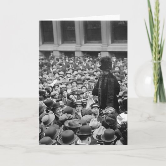 Suffragetteは通りをヒット： 1910年代初期 カード (正面)