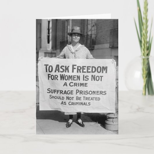 Suffragette for Alice Paul, 1917 カード (正面)