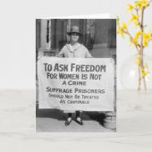 Suffragette for Alice Paul, 1917 カード (黄色い花)