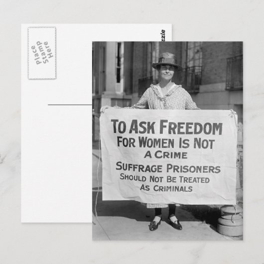 Suffragette for Alice Paul, 1917 ポストカード (正面/裏面)