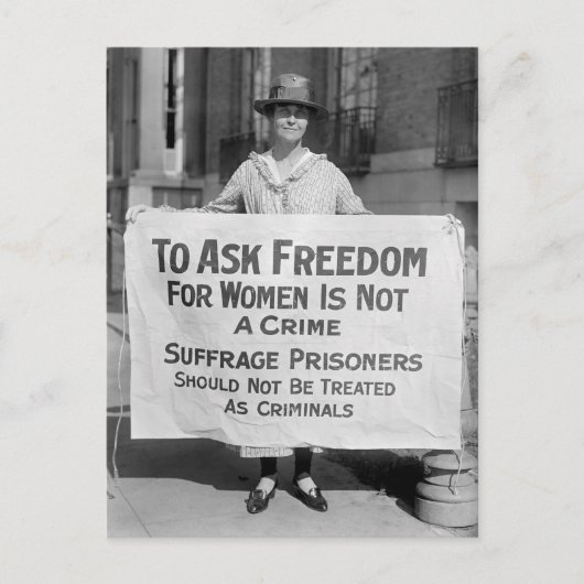 Suffragette for Alice Paul, 1917 ポストカード (正面)