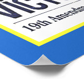 Suffragette Victory Headlines 威厳がある 1920のコピー ポスター (角)