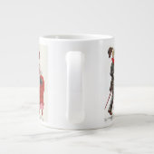 Suffragettesヴィンテージポストカードアート投票のための女性 ジャンボコーヒーマグカップ (裏面)