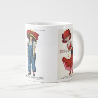 Suffragettesヴィンテージポストカードアート投票のための女性 ジャンボコーヒーマグカップ