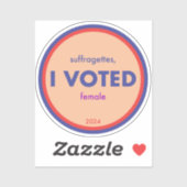 Suffragettes I投票ステッ独身のカー シール (シート)