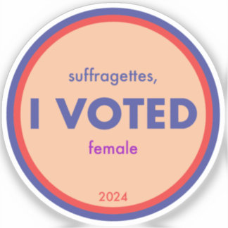 Suffragettes I投票ステッ独身のカー シール