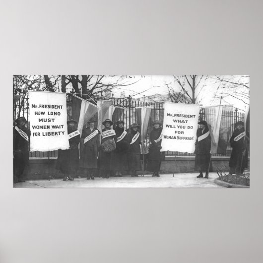 Suffragettes Picket the White House ポスター (正面)