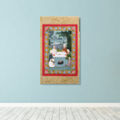 Suficシェイク間の神秘的な会話 キャンバスプリント (インサイチュ (ウッドフロア))