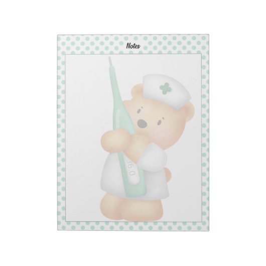 Sugar Bearをテーマにしたメモ帳 ノートパッド (回転)