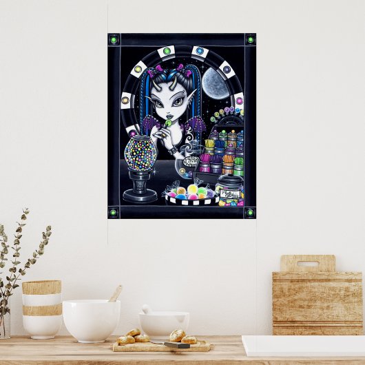 "Sugar" Candy Store Fairy ポスター (キッチン)