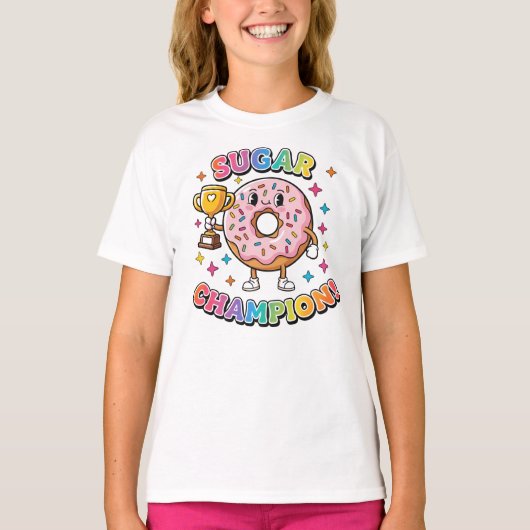Sugar Champion – Donut Trophy Tee Tシャツ (正面)
