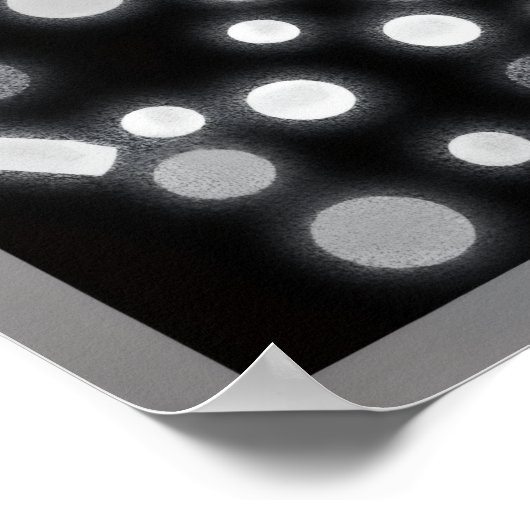 Sugar Coated Rain B&W Poster ポスター (角)