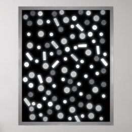 Sugar Coated Rain B&W Poster ポスター
