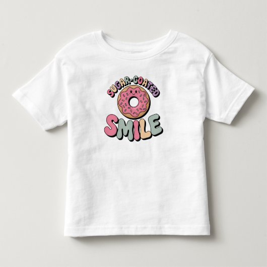 Sugar-Coated Smile | ドーナツ トドラーTシャツ (正面)