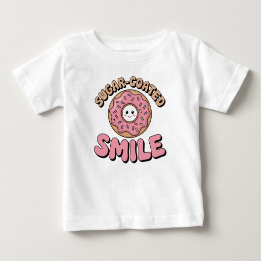 Sugar-Coated Smile | ドーナツ ベビーTシャツ (正面)