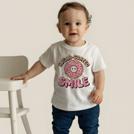 Sugar-Coated Smile | ドーナツ ベビーTシャツ