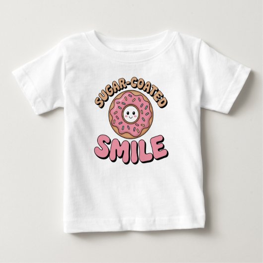 Sugar-Coated Smile | Donut ベビーTシャツ (正面)