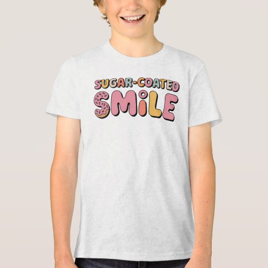 Sugar-Coated Smile | Donut Kids トライブレンドTシャツ (正面)